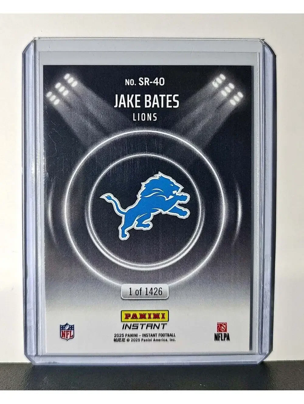 Jake Bates Rookie 2024 Panini Spotlight Rookies NFL #40 Card Lions 1 of 1426